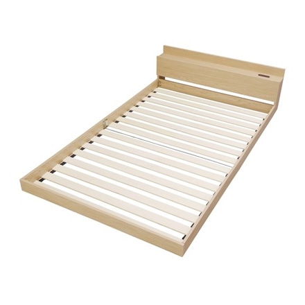 アイリスオーヤマ 〈フレーム単品〉フロアベッド セミダブル FBM-SD ナチュラル