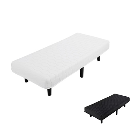 アイリスオーヤマ 脚付きボンネルコイルマットレス セミシングル BAM-SS ホワイト