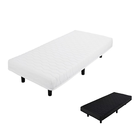 アイリスオーヤマ 脚付きボンネルコイルマットレス シングル BAM-S ホワイト