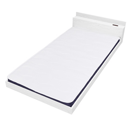 アイリスオーヤマ 〈マットレスセット〉フロアベッド シングル SBM-S ホワイト