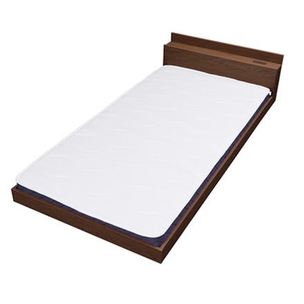 アイリスオーヤマ 〈マットレスセット〉フロアベッド シングル SBM-S ブラウン