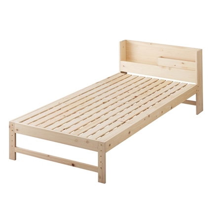 アイリスオーヤマ 〈ベッド単品〉総ヒノキすのこベッド シングル HSBM-S ナチュラル