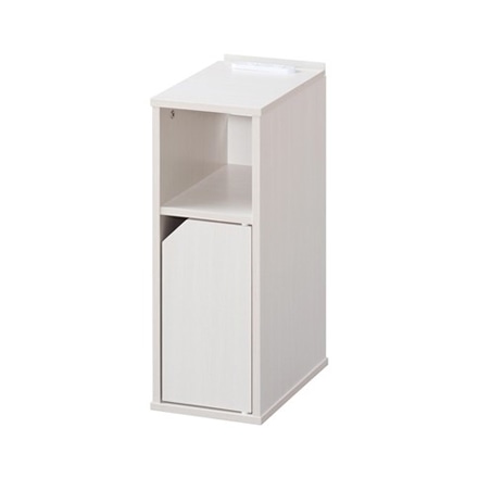 アイリスオーヤマ ナイトテーブル扉付き NTB-180T オフホワイト