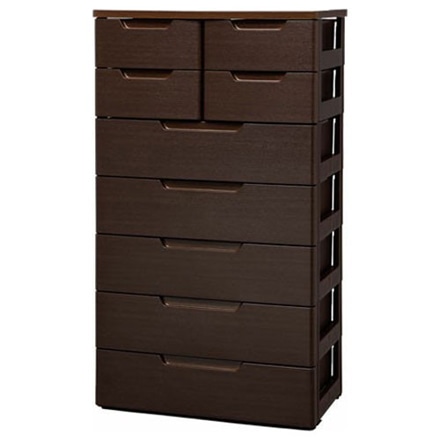 アイリスオーヤマ マルチユースチェスト 7段 MU-7254 木目ブラウン