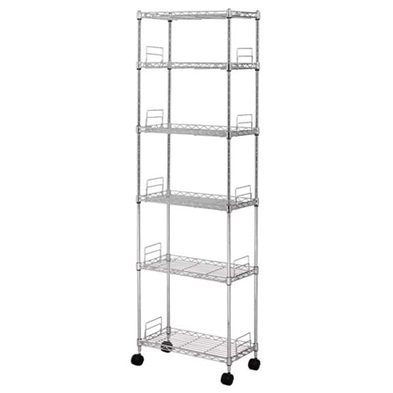 アイリスオーヤマ メタルスリム 幅25cm 棚板6枚 MK-2514N