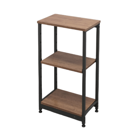 アイリスオーヤマ スチールウッドラック 幅42cm SWR-4280 ブラウン