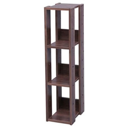 アイリスオーヤマ オープンウッドラック 幅20cm OWR-200 ブラウン