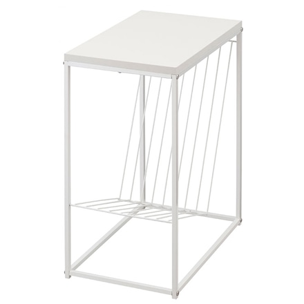 アイリスオーヤマ スチールフレームサイドテーブル SFST-247M ホワイト