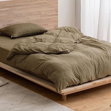 アイリスオーヤマ 掛け布団カバー セミダブル KKC-TCK-SD ブラウン