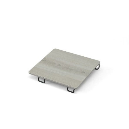 アイリスオーヤマ 木製シェルフ 伸縮棒用 S WSS-29 ブラック/グレー