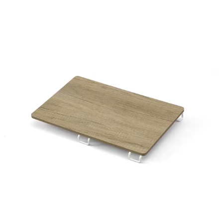 アイリスオーヤマ 木製シェルフ 伸縮棒用 L WSS-40 ホワイト/ナチュラル