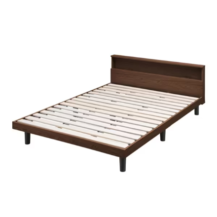 アイリスオーヤマ すのこベッド ダブル SNB-D ブラウン