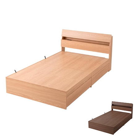 アイリスオーヤマ 収納ベッド セミダブル STBS-SD ナチュラル