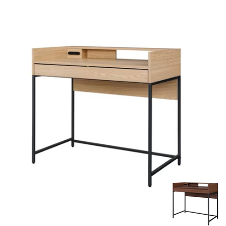 アイリスオーヤマ LDKシリーズ リビングデスク LVD-890 ナチュラル/ブラック