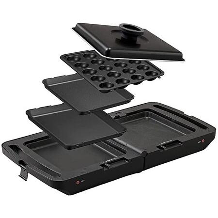 アイリスオーヤマ 両面ホットプレート DPOL-301-B ブラック