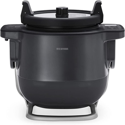 アイリスオーヤマ 自動かくはん式調理機 CHEF DRUM DAC-IA2-H グレー