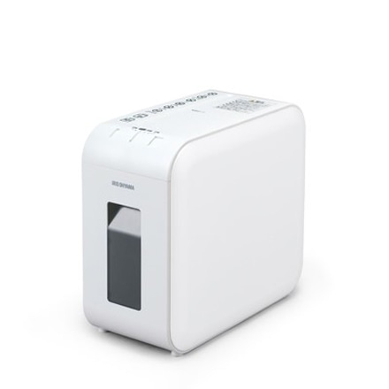 アイリスオーヤマ パーソナルシュレッダー クロスカット P6HS75C-W ホワイト