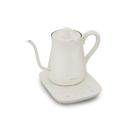 アイリスオーヤマ ドリップケトル 温度調節付 ホワイト IKE-C601T-CW