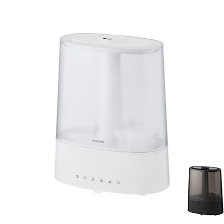 アイリスオーヤマ 上給水超音波ハイブリッド加湿器 AHM-HUT55A-W ホワイト