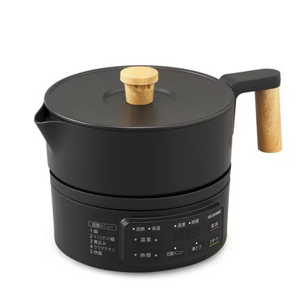 アイリスオーヤマ クッキングケトル ICK-M1200-B ブラック