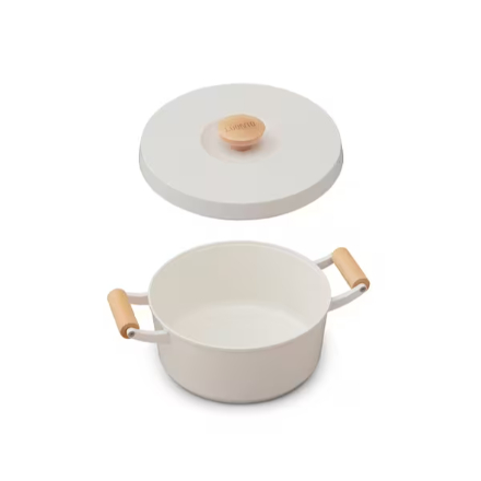 アイリスオーヤマ LUONTO 24cm 両手無加水鍋 LUO-P24 ホワイト