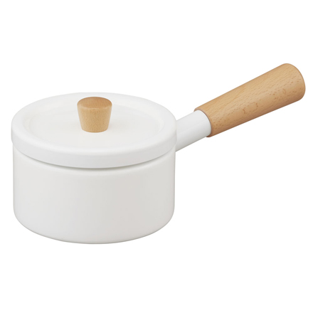 アイリスオーヤマ ミルクパン 14cm MLKP-14 オフホワイト