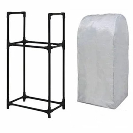 アイリスオーヤマ タイヤラック カバー付き 大型ミニバン・SUV用 KTL-710C ブラック