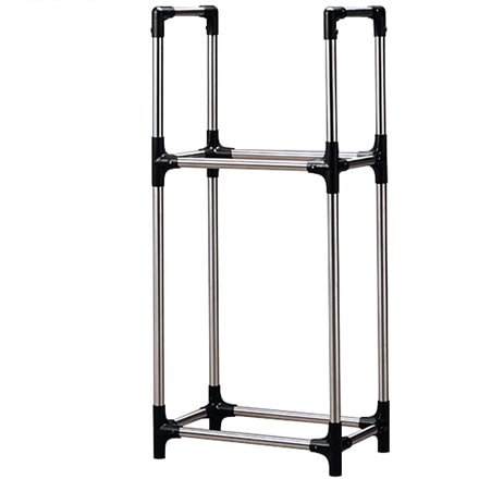 アイリスオーヤマ ステンレスタイヤラック カバーなし 軽・コンパクト・普通車・ミニバン用 KSL-590 ブラック