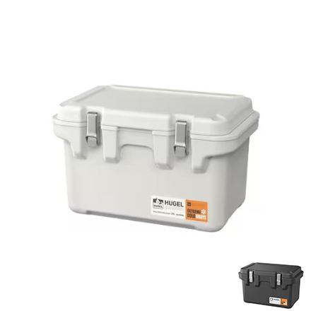 アイリスオーヤマ HUGEL 真空断熱クーラーボックス 20L VITC-20 ホワイトアッシュ