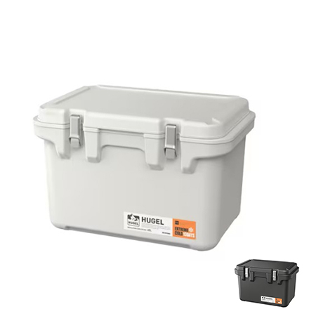 アイリスオーヤマ HUGEL 真空断熱クーラーボックス 40L VITC-40 ホワイトアッシュ