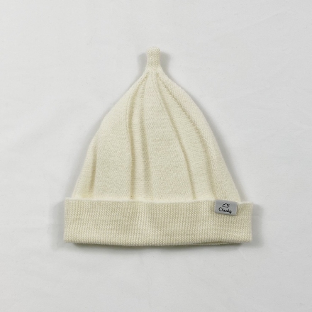 メレンゲニット帽 ミルク