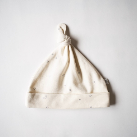 お星様ベビーキャップ オフホワイト サイズ：F