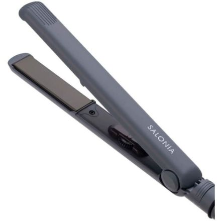 SALONIA ダブルイオン ストレートアイロン 24mm SL-004SGR [グレー]