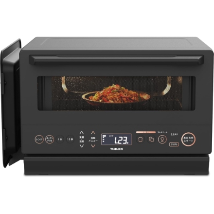 YAMAZEN 高効率オーブンレンジ 15L フラット YRZ-WF150TV(B) ブラック