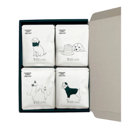 デカフェ絵柄ドリップコーヒー犬10pcギフトセット