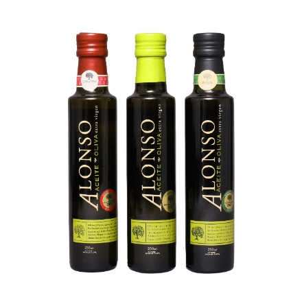 オリーブオイル ALONSO 3種4本 BLEND 2本・CORATINA 1本・PICUAL 1本