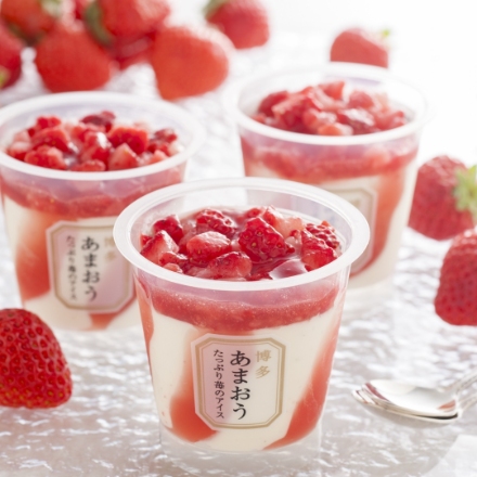 博多あまおう たっぷり苺のアイス 74ml×6