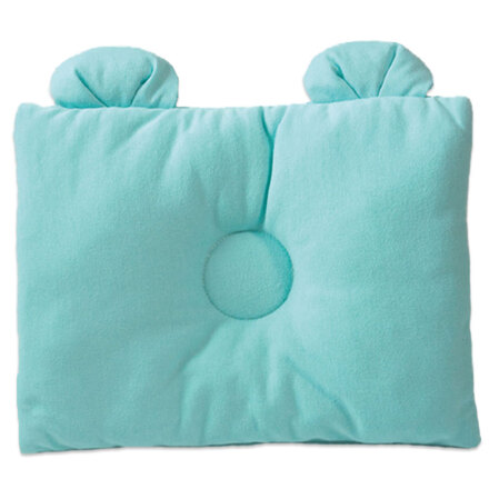 Baby Pillow サイズと厚みにこだわった授乳まくら耳付き ブルー