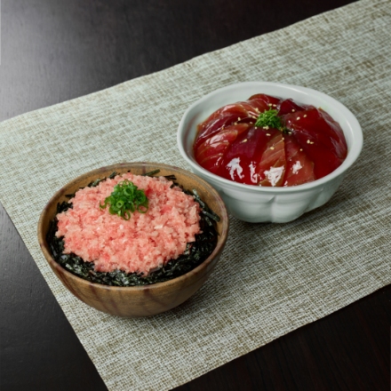 神奈川 「三浦三崎」 ネギトロ丼の具＆漬け鮪丼の具セット（目鉢鮪すきみ100g×2、漬け鮪100g×2）