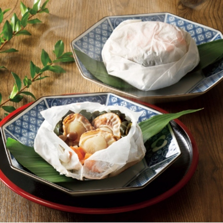 ホタテ＆わかめの包み蒸し5個