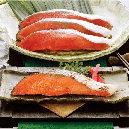 紅鮭のヒマラヤ岩塩漬け 70g×4切