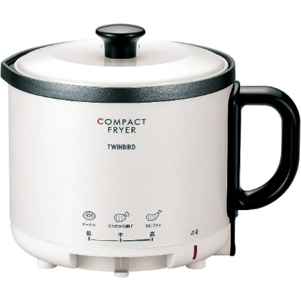 ツインバード コンパクトフライヤー 0.5L EP-4694 [パールホワイト]