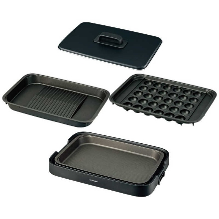 象印 ホットプレート やきやき プレート3枚 EA-KK30-BA [ブラック]