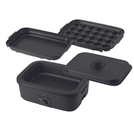 象印 デイリーコンパクトプレート プレート3枚 EJ-DE30-BA [ブラック ]