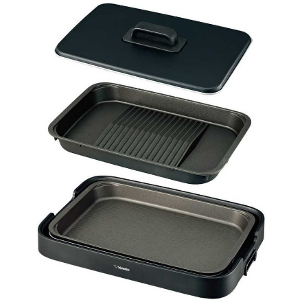 象印 ホットプレート やきやき プレート2枚 EA-KF20-BA [ブラック]