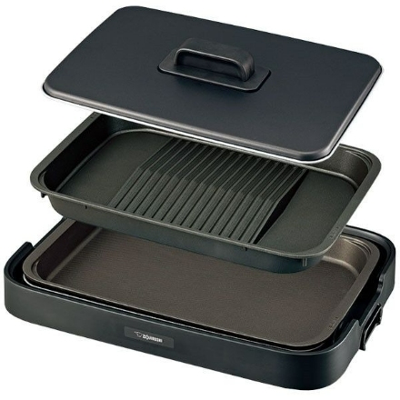 象印 ホットプレート やきやき プレート2枚 EA-KE20-BA [ブラック]