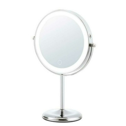 コイズミ LED拡大ミラー 丸形16.5cm KBE-3280-S(シルバー)