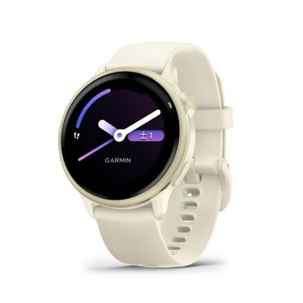 スマートウォッチ ガーミン vivoactive 6 010-02985-31 Bone/Lunar Gold
