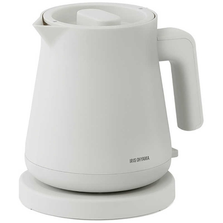 電気ケトル 0.8L アイリスオーヤマ IBKT-800-W オフホワイト