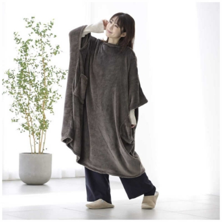 電気着る毛布 山善 くるみケットOver Air PD＋（USBタイプ）YKPD-15 モカ